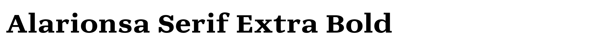 Alarionsa Serif Extra Bold image